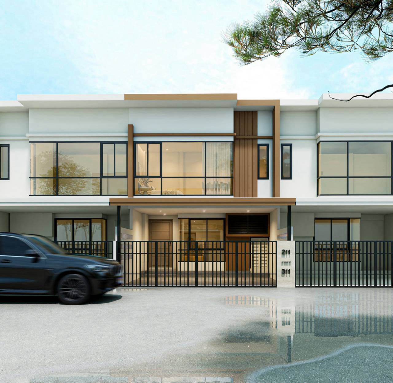 ทาวน์เฮ้าส์2ชั้น มบ.เจ้าฟ้า รูปที่ 1